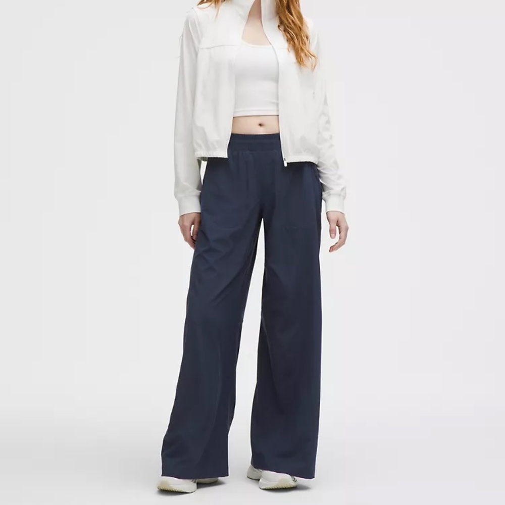 Lululemon Swift Mid-Rise Wide-Leg Pant-Club Blue-NWT